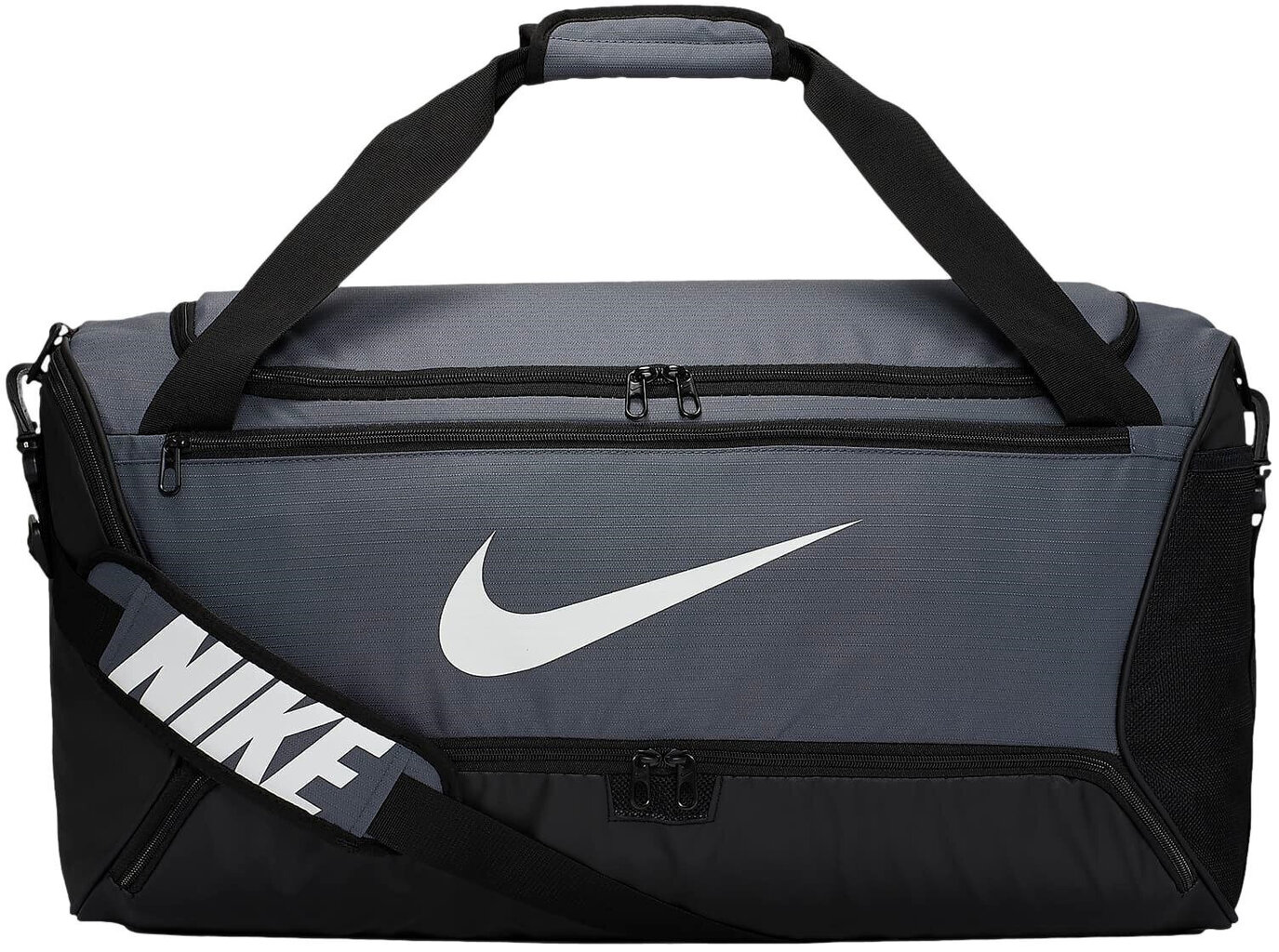 Nike spordikott BRASILIA M DUFF - 9.0 (60L), tumehall-must цена и информация | Naiste käekotid | kaup24.ee