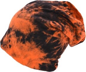 Kahevärviline pikem Beanie müts -Oranž цена и информация | Мужские шарфы, шапки, перчатки | kaup24.ee