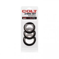 Большой набор колец для пениса «Colt 3 Ring Set» цена и информация | Эрекционные кольца, насадки на пенис | kaup24.ee