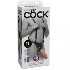 Система King Cock 10″ Hollow Strap-On, 28 см цена и информация | Фаллоимитаторы | kaup24.ee