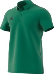 Meeste T-särk Adidas Core 18 Polo, roheline цена и информация | Футбольная форма и другие товары | kaup24.ee
