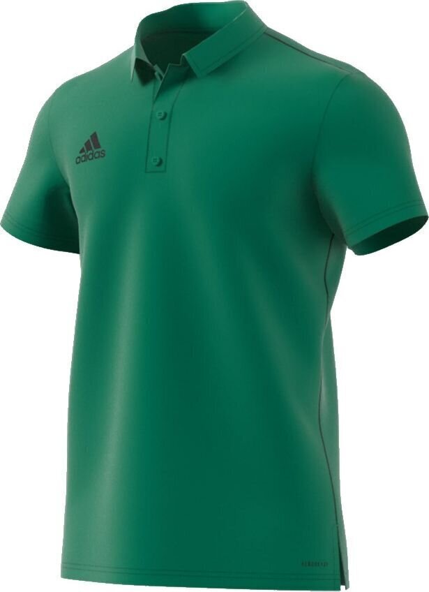 Meeste T-särk Adidas Core 18 Polo, roheline цена и информация | Jalgpalli varustus ja riided | kaup24.ee