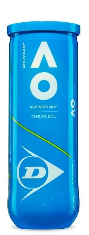 Tennisepallid Dunlop Australian Open ITF, 3 tk hind ja info | Välitennise tooted | kaup24.ee