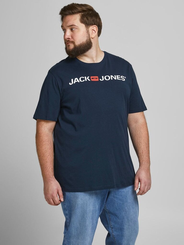 Meeste T-särk Jack & Jones 12184987*01, tumesinine 5714925571433 цена и информация | Meeste T-särgid | kaup24.ee