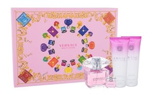Набор Versace Bright Crystal: EDT для женщин 90 мл + 5 мл + гель для душа 100 мл + лосьон для тела 100 мл цена и информация | Женские духи | kaup24.ee