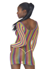 Leg Avenue seksikas kleit Rainbow Fishnet Mini Dress hind ja info | Naiste sekspesu | kaup24.ee