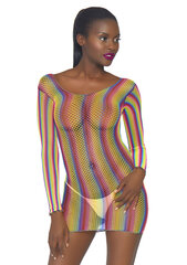 Leg Avenue сексуальное платье Rainbow Fishnet Mini Dress цена и информация | Сексуальное женское белье | kaup24.ee