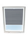 Plisseeritud kardin katuseaknale Velux, 78x160 cm, hall B-308000 hind ja info | Rulood | kaup24.ee