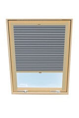 Штора плиссе на мансардное окно Velux, 94x118 см, Серая B-308000 цена и информация | Рулонные шторы | kaup24.ee