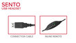 Speedlink kõrvaklapid + mikrofon Sento USB (SL-870100-BK) цена и информация | Kõrvaklapid | kaup24.ee