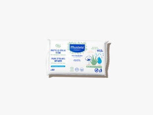Салфетки из органического хлопка ​с водой Mustela Bio, 60 шт. цена и информация | Влажные салфетки | kaup24.ee