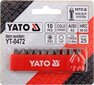 Otsikute komplekt Yato PZ3x25mm 1/4", 10tk hind ja info | Käsitööriistad | kaup24.ee