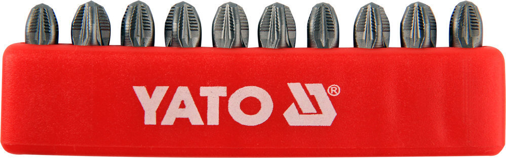 Otsikute komplekt Yato PZ3x25mm 1/4", 10tk hind ja info | Käsitööriistad | kaup24.ee
