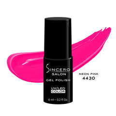 Гель-лак для ногтей Sincero Salon Neon Pink 4430, 6 мл цена и информация | Лаки для ногтей, укрепители для ногтей | kaup24.ee