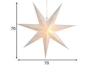 Täht Dot 70cm, valge цена и информация | Рождественские украшения | kaup24.ee