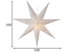 Täht Galaxy, valge hind ja info | Jõulukaunistused | kaup24.ee