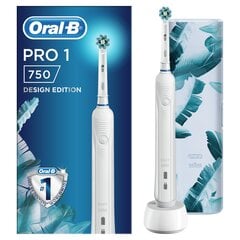 Oral-B Pro1 750 Cross Action White цена и информация | Электрические зубные щетки | kaup24.ee