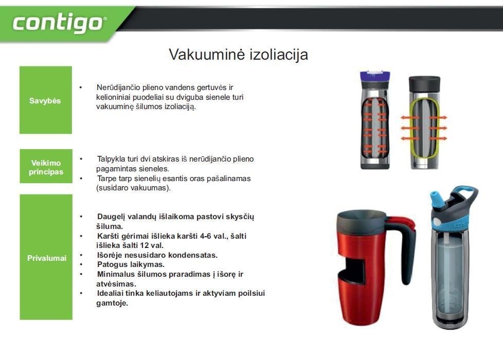 Termokruus Contigo, sinine II цена и информация | Termosed, termostassid | kaup24.ee