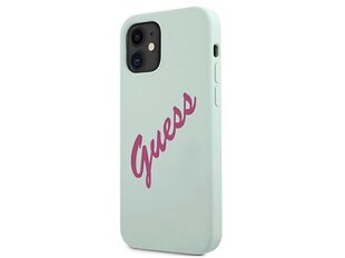 Ümbris Guess Vintage Fuschia Script Cover, telefonile Apple iPhone 12 Mini, sinine цена и информация | Чехлы для телефонов | kaup24.ee