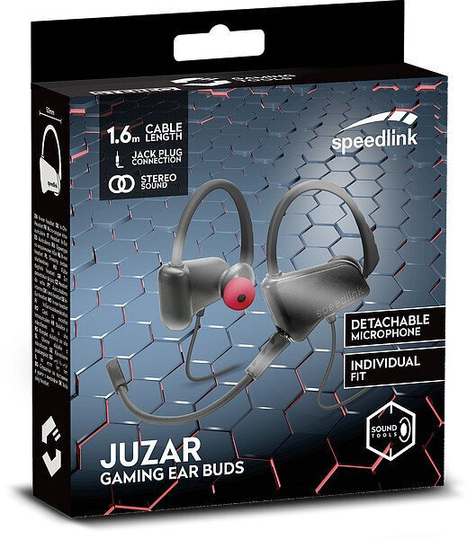 Speedlink kõrvaklapid + mikrofon Juzar Gaming Ear Buds (SL-860020-BKRD) hind ja info | Kõrvaklapid | kaup24.ee