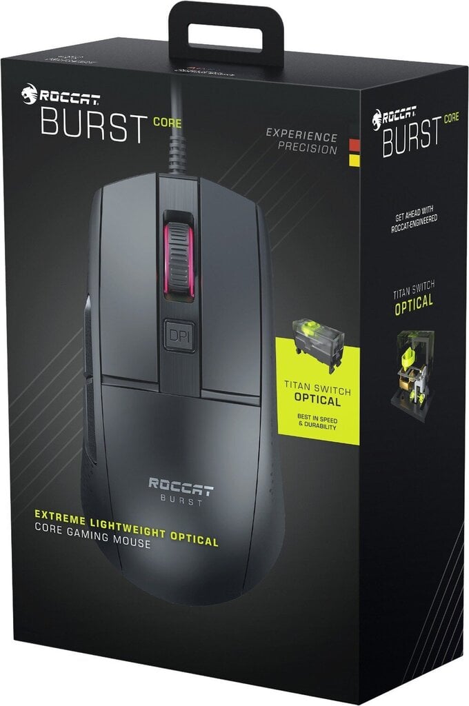 Roccat Burst Core, must hind ja info | Hiired | kaup24.ee