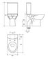 WC-pott PARVA 306 011, tahavooluga 3/6l цена и информация | WС-potid | kaup24.ee