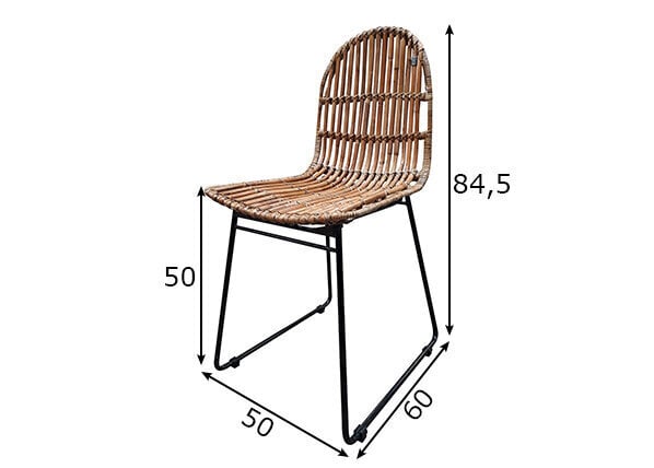 Söögitoolide komplekt Tom Tailor, 2 tk, naturaalne hind ja info | Söögitoolid, baaritoolid | kaup24.ee