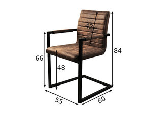 Söögitoolide komplekt Sit, 2 tk, pruun цена и информация | Стулья для кухни и столовой | kaup24.ee