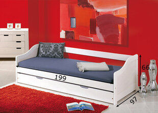 2-kohaline voodikomplekt Leonie 90*190cm, valge hind ja info | Voodid | kaup24.ee