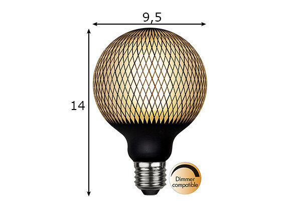 Dekoratiivne elektrupirn E27, 4W цена и информация | Lambipirnid, lambid | kaup24.ee