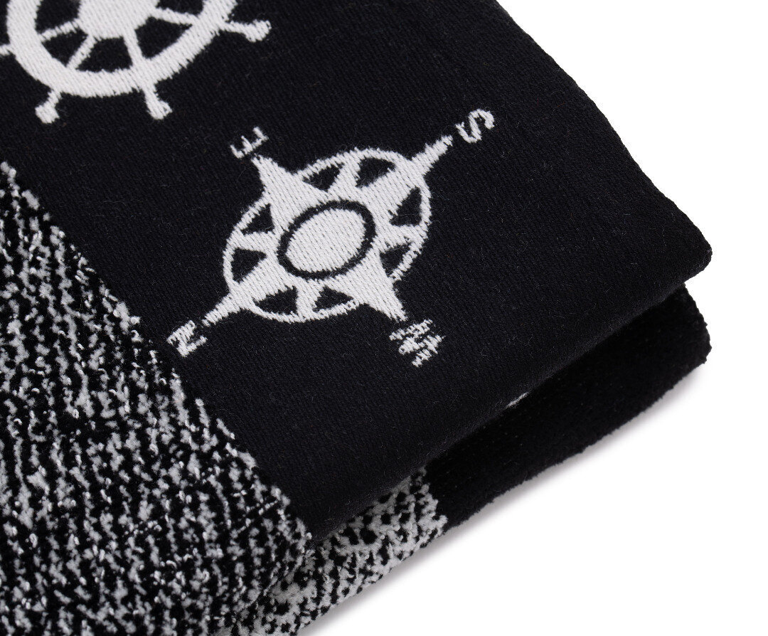 Gözze froteerätik Kompass, must, 90 x 180 cm hind ja info | Rätikud, saunalinad | kaup24.ee