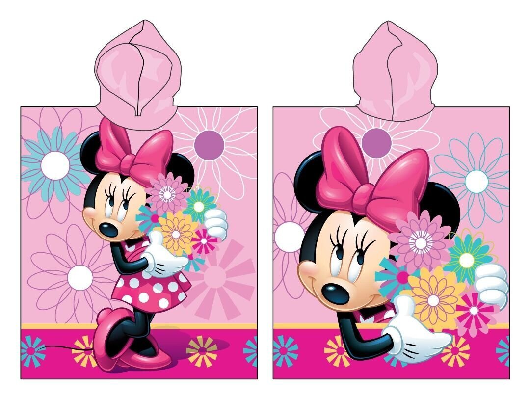 Kapuutsiga rätik Minnie Flower, 50 x 115 cm цена и информация | Rätikud, saunalinad | kaup24.ee