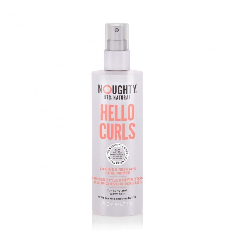 NOUGHTY Hello Curls lokke esiletoov ja kujundav juuksepraimer 200ml цена и информация | Viimistlusvahendid juustele | kaup24.ee