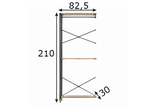 Гардеробная система/ вешалка цена и информация | Стеллажи, полки | kaup24.ee