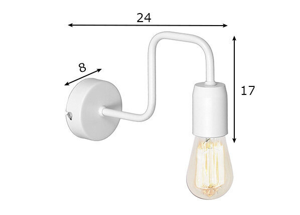 Seinalamp Ezop Eko, valge hind ja info | Seinavalgustid | kaup24.ee