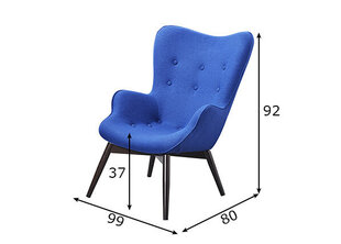 Стул Tool, синий цена и информация | Кресла в гостиную | kaup24.ee