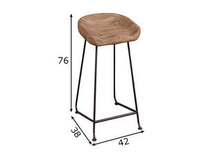 Baaritool Live Edge, konjak hind ja info | Söögilaua toolid, köögitoolid | kaup24.ee