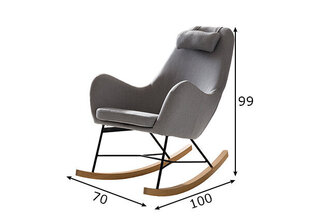 Кресло, серое цена и информация | Кресла в гостиную | kaup24.ee