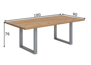 Oбеденный стол Tische 90x180 см, дуб ,античный цена и информация | Кухонные и обеденные столы | kaup24.ee