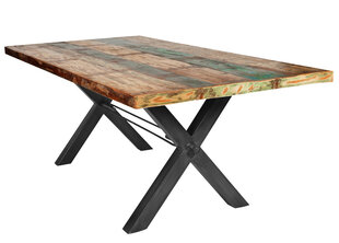 Oбеденный стол Tisch, 100x200 см, антично-черный цена и информация | Кухонные и обеденные столы | kaup24.ee