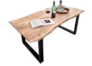 Oбеденный стол Tisch, 100x180 см, антично-черный цена и информация | Кухонные и обеденные столы | kaup24.ee