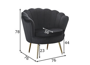 Кресло с подставкой для ног, черное цена и информация | Кресла в гостиную | kaup24.ee