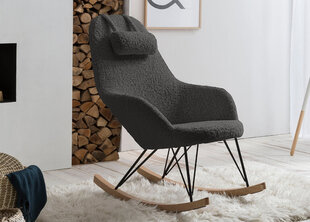 Кресло-качалка, серое  цена и информация | Кресла | kaup24.ee