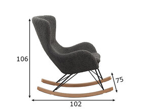 SalesFever 390429, кресло, серый цена и информация | Кресла в гостиную | kaup24.ee