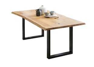 Стол SalesFever Laud 391020, коричневый/черный цена и информация | Кухонные и обеденные столы | kaup24.ee