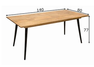 Обеденный стол Tom Tailor, 140x80 см цена и информация | Кухонные и обеденные столы | kaup24.ee