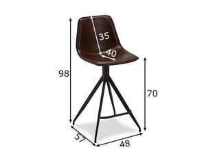 Барные стулья Isabel, 2 шт., коричневые цена и информация | Стулья для кухни и столовой | kaup24.ee