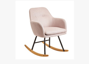 Кресло-качалка Malmo, розовое цена и информация | Кресла в гостиную | kaup24.ee
