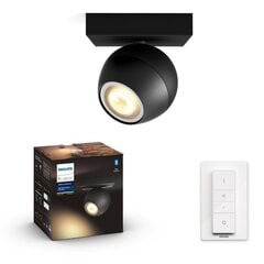 Philips Hue - Buckram Single Bluetooth Spotlight, White Ambiance цена и информация | Потолочные светильники | kaup24.ee