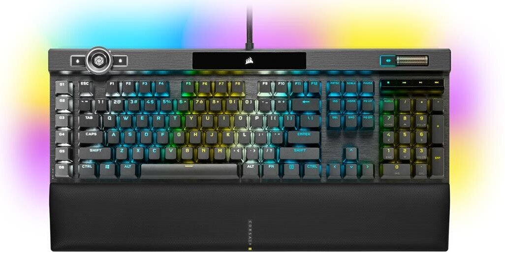 Игровая клавиатура Клавиатура Corsair K100 RGB Cherry MX Speed Black (SWE),  CH-912A014-ND цена | kaup24.ee